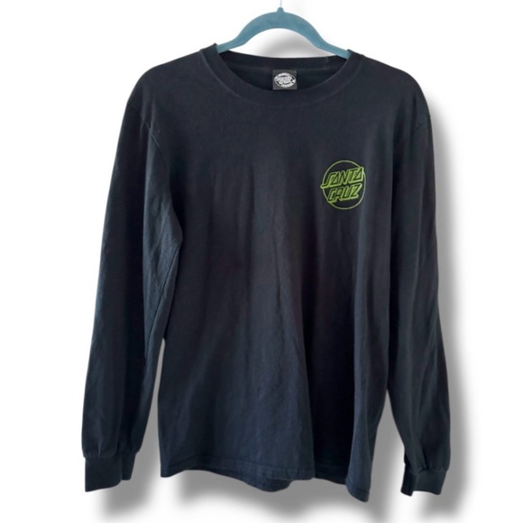 Santa Cruz Skateboards Serpent Loop Black Long Sleeve Shirt Men's Size Small - Picture 2 of 14